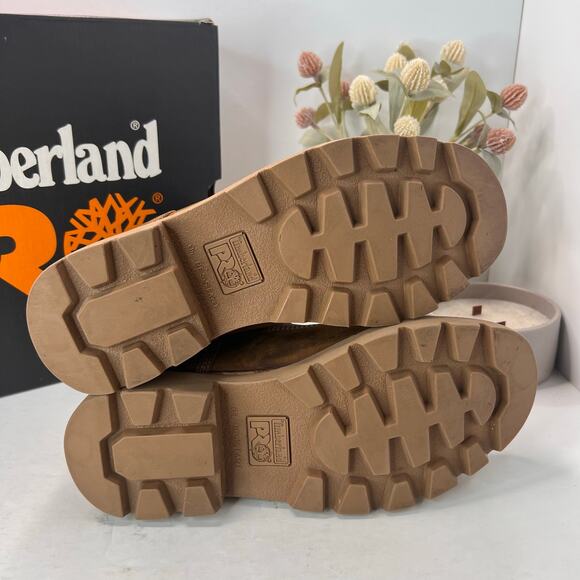 Timberland PRO Sawhorse 6" Composite Safety Toe Boots Brown Men 8M Light Wear - Picture 8 of 10